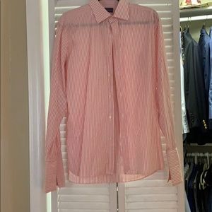 Men’s Ralph Lauren Purple Label Pink and White Stripe